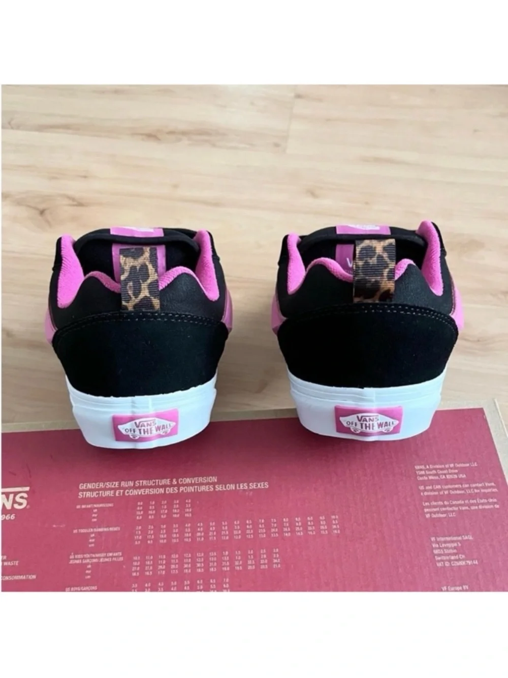 Vans Knu-Skool Kids 'Black Pink' 6.0 US Women 7.5 US